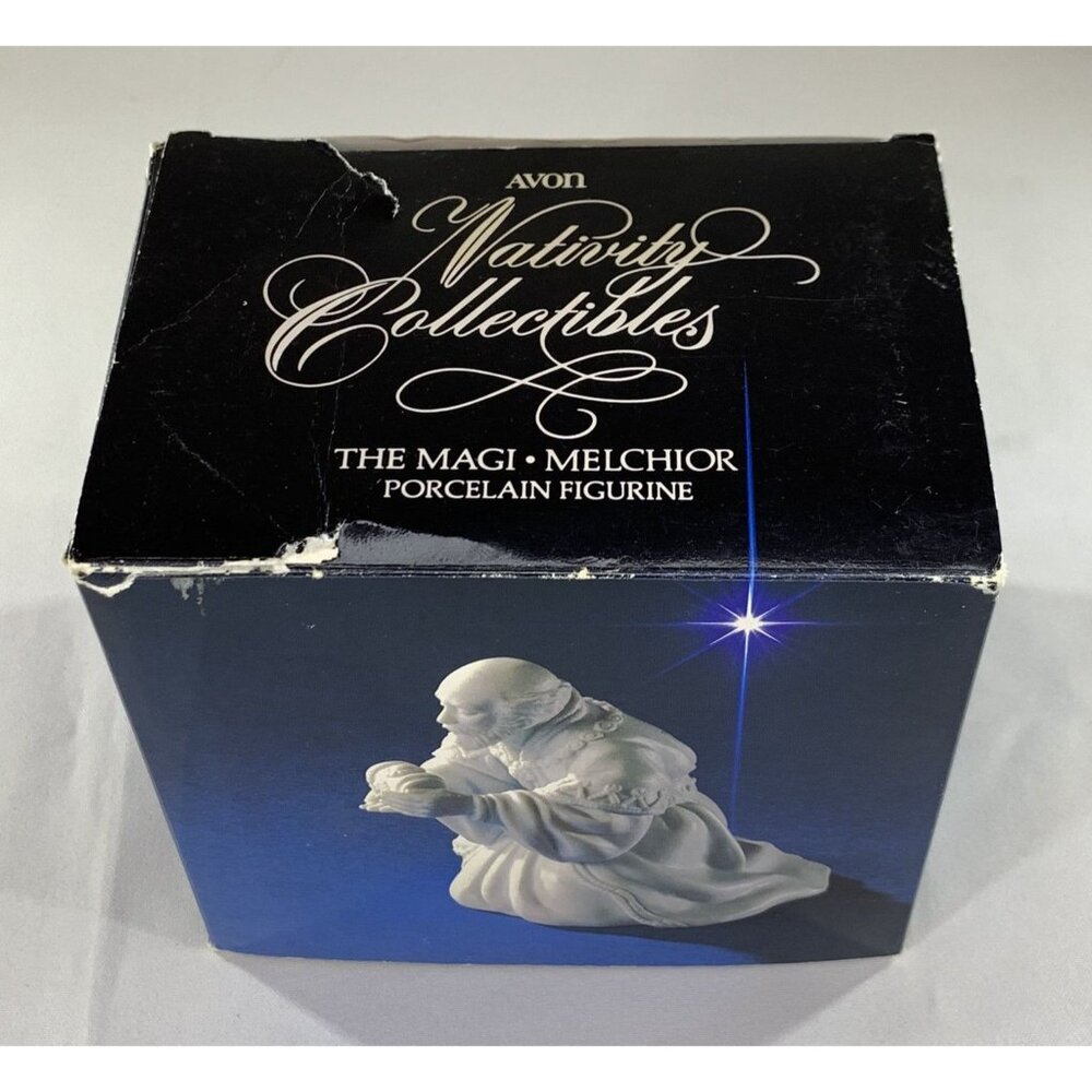 Avon Nativity Collectibles The Magi Melchior Figurine Vintage Porcelain 1982 - Picture 7 of 12